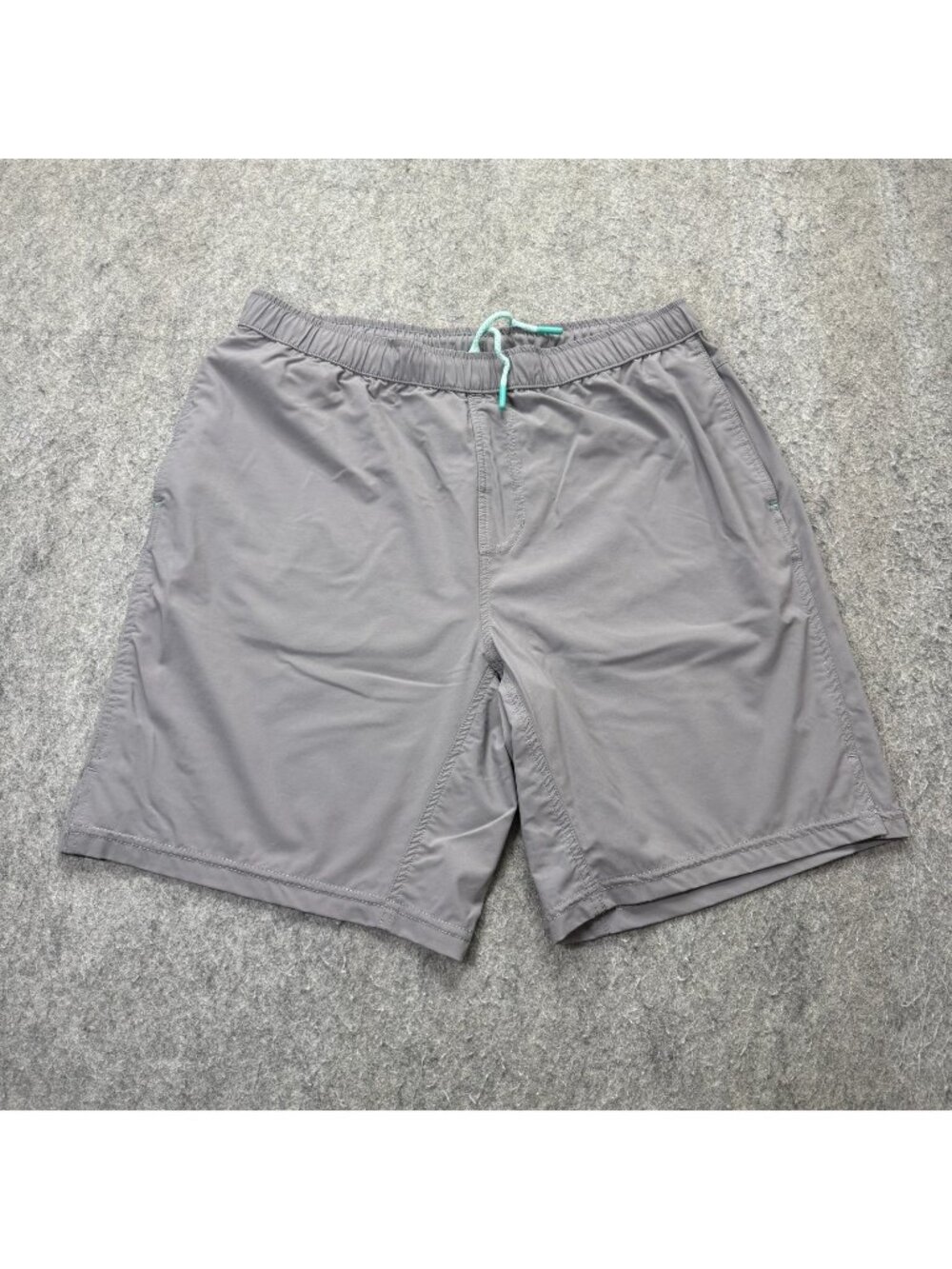 Myles Athletic Shorts Men XL Gray 8" Nylon Stretch Performance Gym